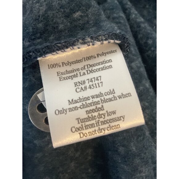 Red Head Brand Co. Blue Half Button Pullover Sweater Medium - Picture 5 of 8